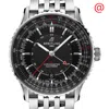 BREITLING BREITLING NAVITIMER GMT AUTOMATIC CHRONOMETER BLACK DIAL MEN'S WATCH A32310251B1A1