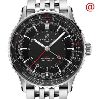 Breitling Navitimer Gmt Automatic Chronometer Black Dial Men's Watch A32310251b1a1