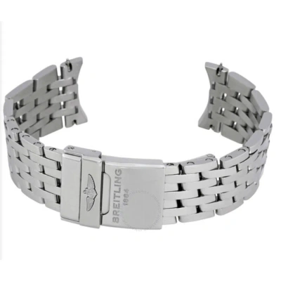 Breitling Navitimer Stainless Steel Bracelet In Gray