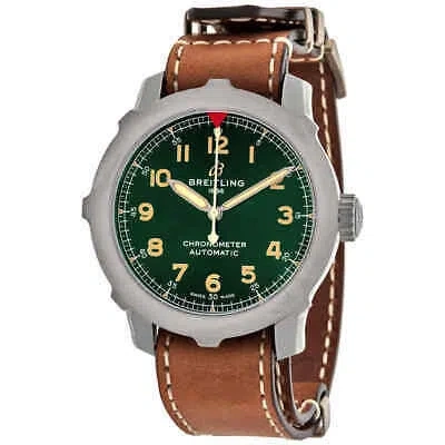 Pre-owned Breitling Navitimer Super 8 B20 Automatic Chronometer 46 Mm Green Dial Men's