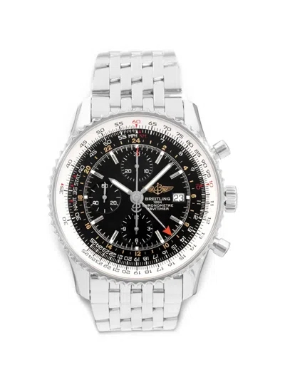 Pre-owned Breitling Navitimer World 46mm Watch In Black