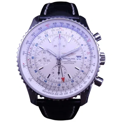 Pre-owned Breitling Navitimer World Automatic Men's Watch, Stainless Steel, 46mm In Multi