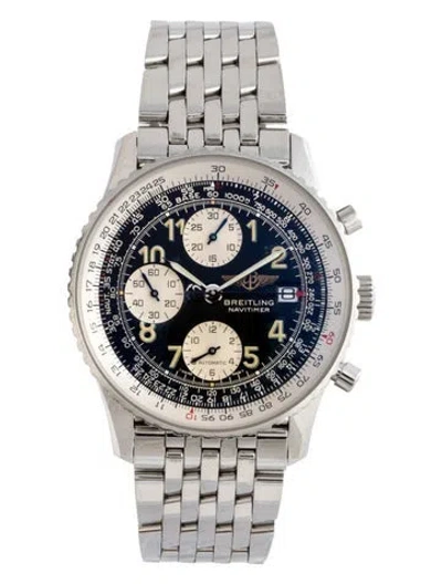 Pre-owned Breitling Old Navitimer Ii Watch, 42mm In Multicolor