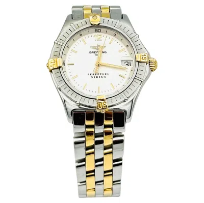 Pre-owned Breitling Perpetual Sirius 18k/ss Quartz B62021 In Multi