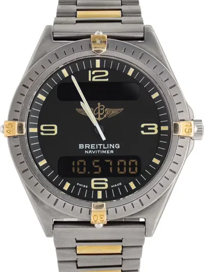 Pre-owned Breitling  Aerospace 40mm In Black