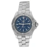 BREITLING PRE-OWNED BREITLING AEROMARINE AUTOMATIC CHRONOMETER BLUE DIAL MEN'S WATCH A17380