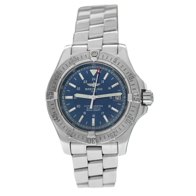 Breitling Aeromarine Automatic Chronometer Blue Dial Men's Watch A17380 In Metallic