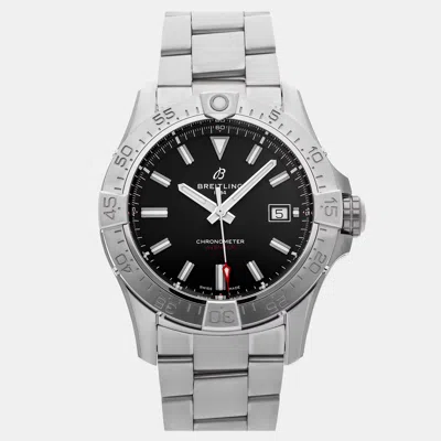 Pre-owned Breitling Avenger A17328101b1a1 Automatic 42 Mm In Black