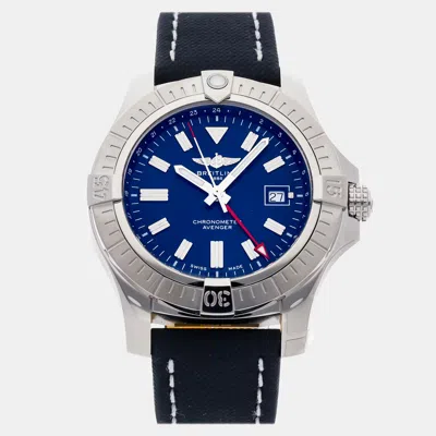 Pre-owned Breitling Avenger A32395101c1x1 In Blue