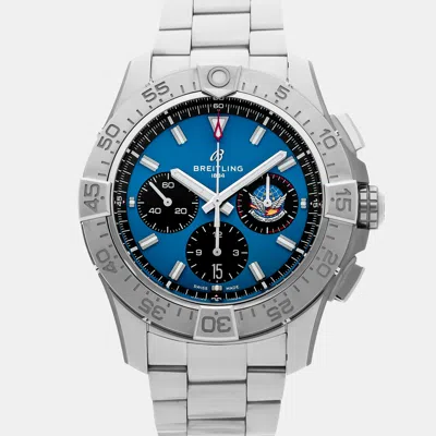 Pre-owned Breitling Avenger B01 Chronograph Ab01471a1c1a1 44 Mm In Blue