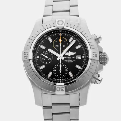 Pre-owned Breitling Avenger Chronograph A13317101b1a1 45 Mm In Black