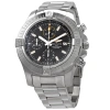 BREITLING PRE-OWNED BREITLING AVENGER CHRONOGRAPH CHRONOGRAPH AUTOMATIC BLACK DIAL MEN'S WATCH A13317101B1A1