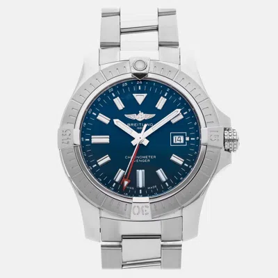 Pre-owned Breitling Avenger Gmt A32395101c1a1 In Blue