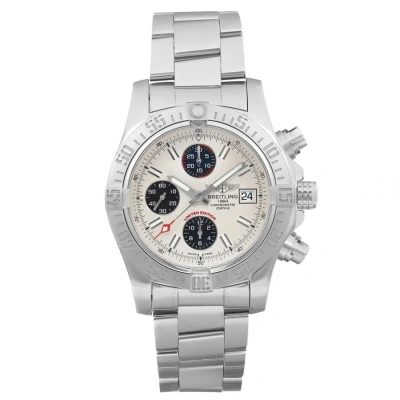 Breitling Avenger Ii Chronograph Automatic Chronometer White Dial Men's Watch A13381