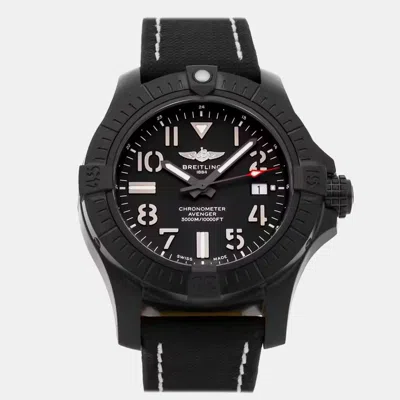 Pre-owned Breitling Avenger Seawolf Night Mission V17319101b1x2 Men's Watch Automatic 45 Mm In Black