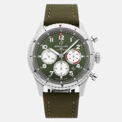 Pre-owned Breitling Aviator 8 B01 Chronograph Curtiss Warhawk Ab01192a1l1x2 43 Mm