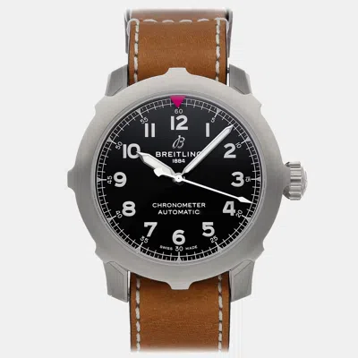 Pre-owned Breitling Aviator Super 8 B20 Ab2040101b1x1 Men's Watch Automatic 46 Mm In Black