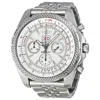 BREITLING PRE-OWNED BREITLING BENTLEY CHRONOGRAPH AUTOMATIC SILVER DIAL MEN'S WATCH A4436212-G573-676