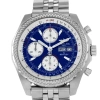 BREITLING PRE-OWNED BREITLING BENTLEY GT CHRONOGRAPH AUTOMATIC CHRONOMETER BLUE DIAL MEN'S WATCH A13363