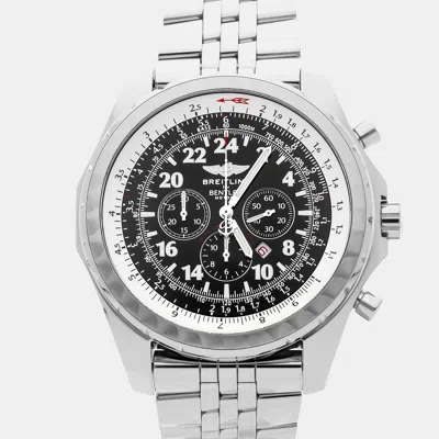 Pre-owned Breitling Bentley Le Mans Limited Edition A2236212/b699 48.7 Mm In Black