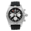 BREITLING PRE-OWNED BREITLING BREITLING CHRONOMAT CHRONOGRAPH GMT AUTOMATIC CHRONOMETER BLACK DIAL MEN'S WATCH