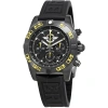 BREITLING PRE-OWNED BREITLING CHRONOMAT 44 CHRONOGRAPH AUTOMATIC BLACK DIAL MEN'S WATCH MB01109P-BD48-153S