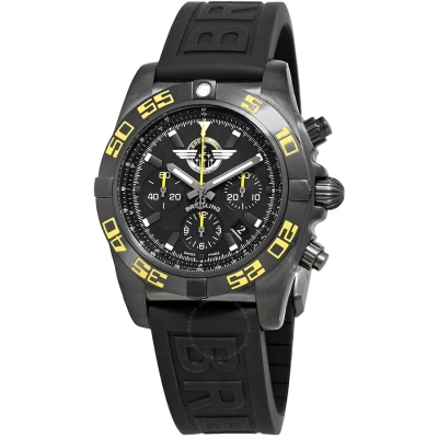 Breitling Chronomat 44 Chronograph Automatic Black Dial Men's Watch Mb01109p-bd48-153s In Black / Grey