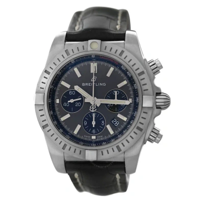 Breitling Chronomat Chronograph Automatic Chronometer Black Dial Men's Watch Ab0115