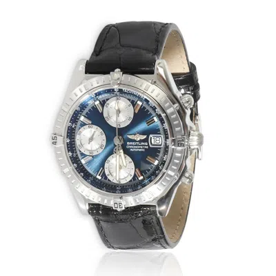 Breitling Chronomat Chronograph Automatic Chronometer Blue Dial Men's Watch A13352 In Multi