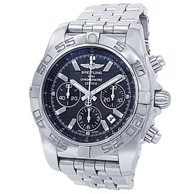 Breitling Chronomat Chronograph Automatic Chronometer Grey Dial Men's Watch Ab0110 In Metallic