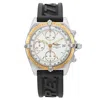 BREITLING PRE-OWNED BREITLING CHRONOMAT CHRONOGRAPH AUTOMATIC CHRONOMETER WHITE DIAL MEN'S WATCH D13047