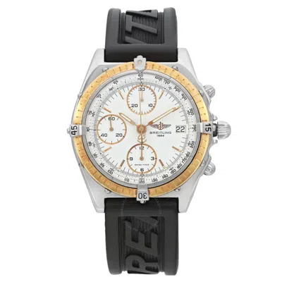 Breitling Chronomat Chronograph Automatic Chronometer White Dial Men's Watch D13047 In Black