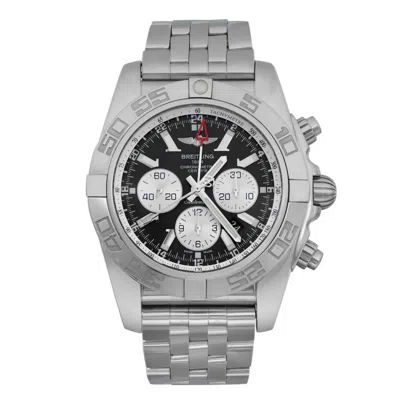 Breitling Chronomat Gmt Chronograph Gmt Automatic Chronometer Black Dial Men's Watch Ab041 In Metallic
