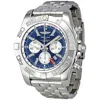 BREITLING PRE-OWNED BREITLING CHRONOMAT GMT GMT CHRONOGRAPH AUTOMATIC BLUE DIAL MEN'S WATCH AB041012/C834.383A