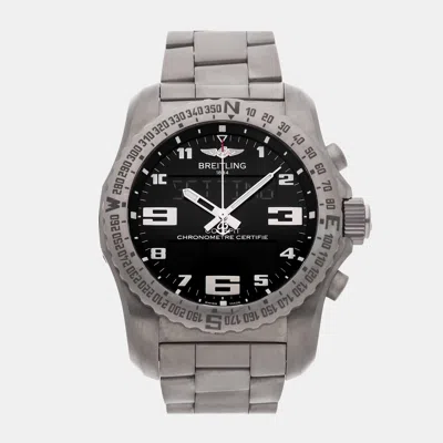 Pre-owned Breitling Cockpit B50 Eb501022/bd40 46 Mm In Black