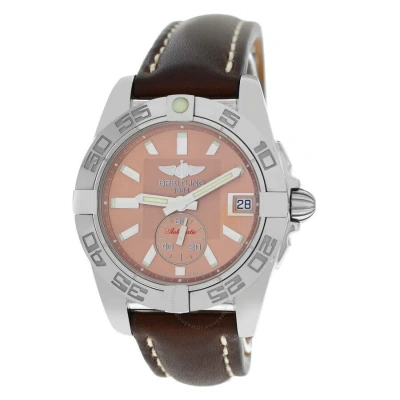 Breitling Galactic 36 Automatic Orange Dial Unisex Watch A37330 In Brown / Orange