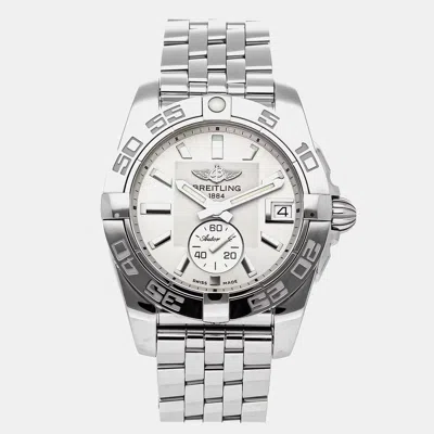 Pre-owned Breitling Galactic A37330121g1a1 Automatic Silver Stainless Steel Women's Wristwatch 36 Mm
