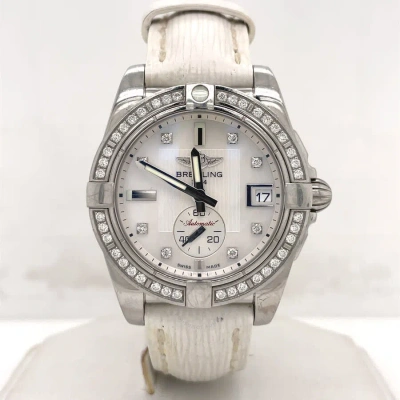 Breitling Galactic Automatic Diamond Ladies Watch A3733053 In Metallic
