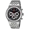 BREITLING PRE-OWNED BREITLING MONTBRILLANT CHRONOGRAPH AUTOMATIC BLACK DIAL MEN'S WATCH A2335121/BA93