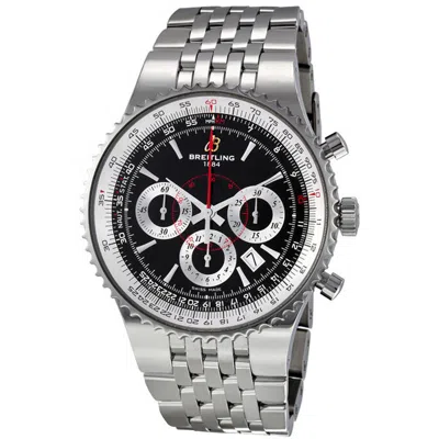 Breitling Montbrillant Chronograph Automatic Black Dial Men's Watch A2335121/ba93 In Metallic