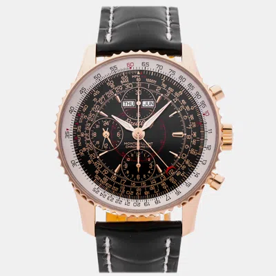 Pre-owned Breitling Montbrillant Datora Chronograph R2133012/b856 43 Mm In Black