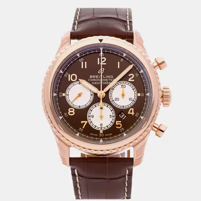 Pre-owned Breitling Navitimer 8 B01 Chronograph Rb0117131q1p1 In Brown
