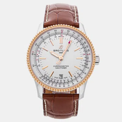 Pre-owned Breitling Navitimer Automatic U17325211g1p2 In Silver