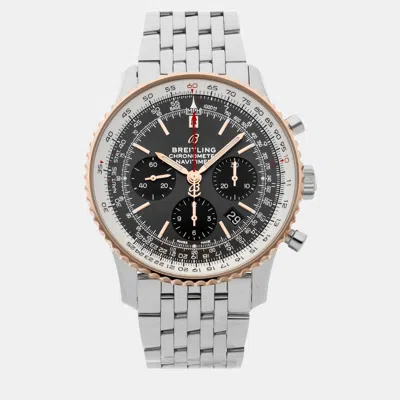 Pre-owned Breitling Navitimer B01 Chronograph Ub0121211f1a1 In Grey