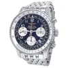 BREITLING PRE-OWNED BREITLING NAVITIMER CHRONOGRAPH AUTOMATIC CHRONOMETER BLACK DIAL MEN'S WATCH A23322