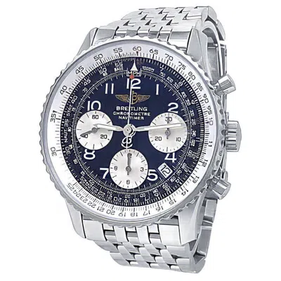 Breitling Navitimer Chronograph Automatic Chronometer Black Dial Men's Watch A23322 In White