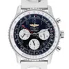 BREITLING PRE-OWNED BREITLING NAVITIMER CHRONOGRAPH AUTOMATIC CHRONOMETER BLACK DIAL MEN'S WATCH AB0120