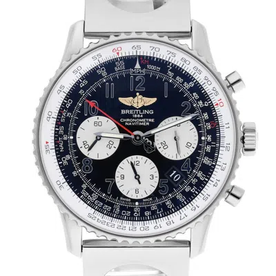 Breitling Navitimer Chronograph Automatic Chronometer Black Dial Men's Watch Ab0120 In Metallic