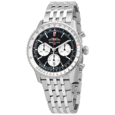 Breitling Navitimer Chronograph Automatic Chronometer Black Dial Men's Watch Ab0138211b1a1