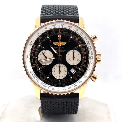 Breitling Navitimer Chronograph Automatic Chronometer Black Dial Men's Watch Rb0121 In Black / Gold / Gold Tone / Rose / Rose Gold / Rose Gold Tone